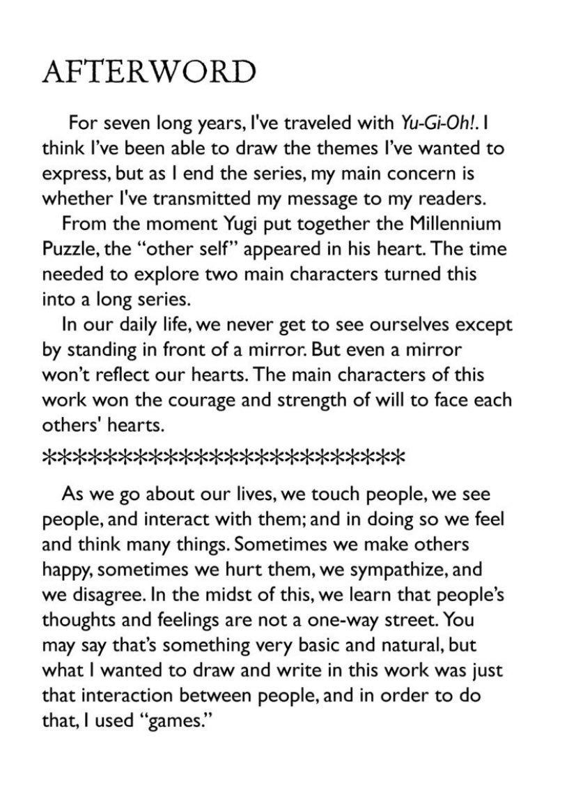 Just a collection of comments from Kazuki Takahashi that really made me respect him the most.