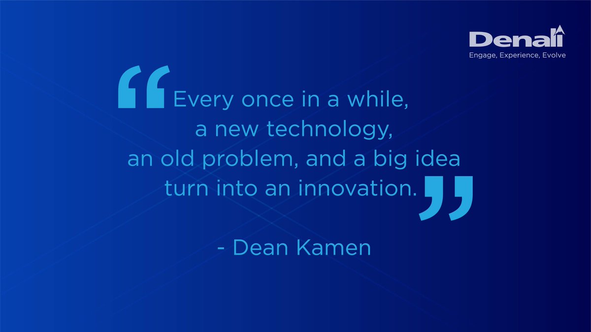 DenaliAssets's tweet photo. “Every once in a while, a new technology, an old problem, and a big idea turn into an innovation”. -  Dean Kamen
Let’s harness the power of cutting-edge technology to enable smart cities. #technologysolutions #denaliassets https://t.co/XGILmpg1FZ