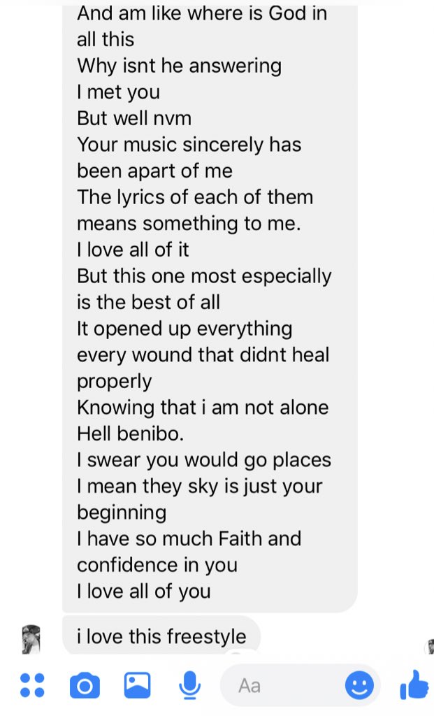 phoenixbtk's tweet photo. This is  a testimony of someone after she heard my #JesusIsKing freestyle reading this last night made me cry because a lot of people are going thru a lot and they can’t speak about it ... I want to be a voice for my generation ✊ my debut EP coming .. https://t.co/Hokq7KOVth