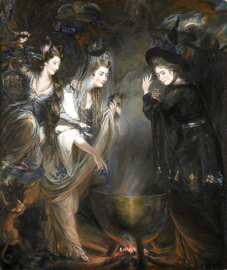 GrifoniSilvia's tweet photo. Happy Halloween!🧙♀️🎃🧙♀️
#DanielGardner “The Three Witches from Shakespeares Macbeth” (1775)
#HappyHalloween #Halloween #witch #witches #Shakespeare #Macbeth #portrait #art #beauty...
#Aneurin 🎃🧙♀️🎃🧙♀️🎃 https://t.co/WG7CKQIzb1