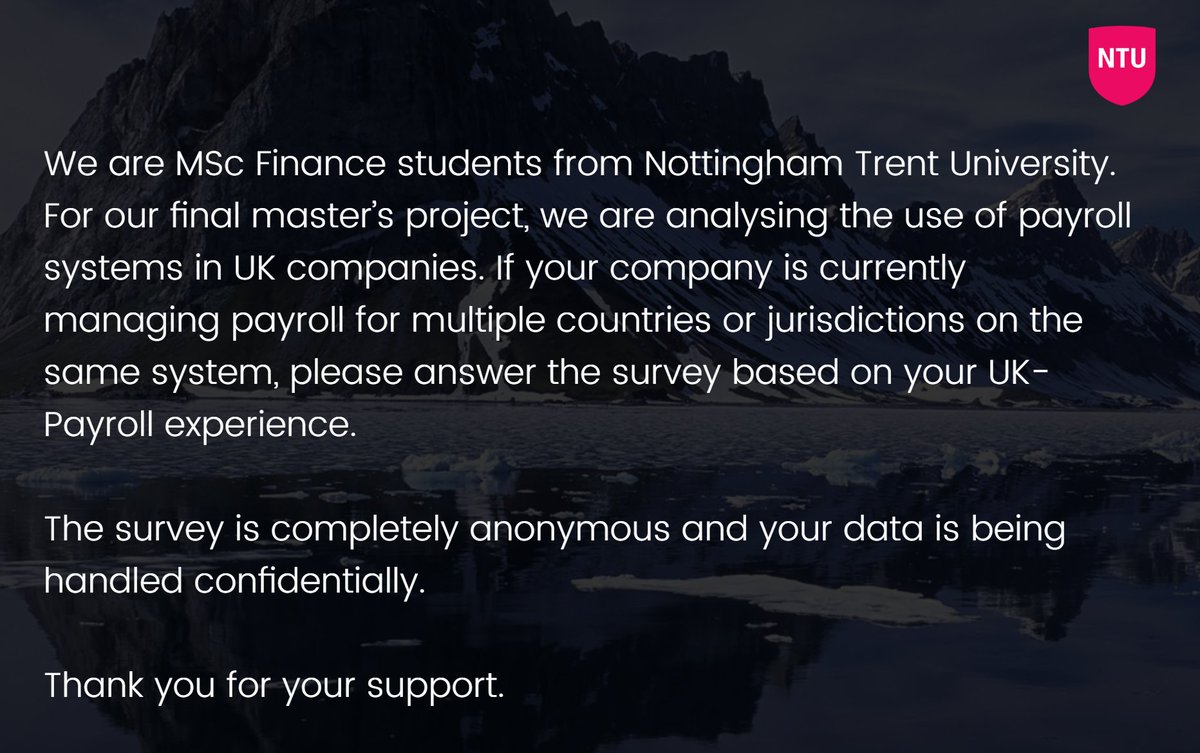 infinetcloud's tweet image. We are supporting some #MSc #students from Nottingham Trent #University. If you have a moment they would very much appreciate your input to their #survey. It is entirely confidential.

ow.ly/ve6w50wXIVT