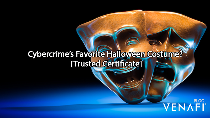 Venafi's tweet photo. This Halloween, make sure that cybercriminals can't dress up as your TLS certificates.
Read more: https://t.co/R0bECFETpU
#cybersecurity #cybercrime #MachineIdentities #MachineIdentityProtection https://t.co/u2GgWQsVaN