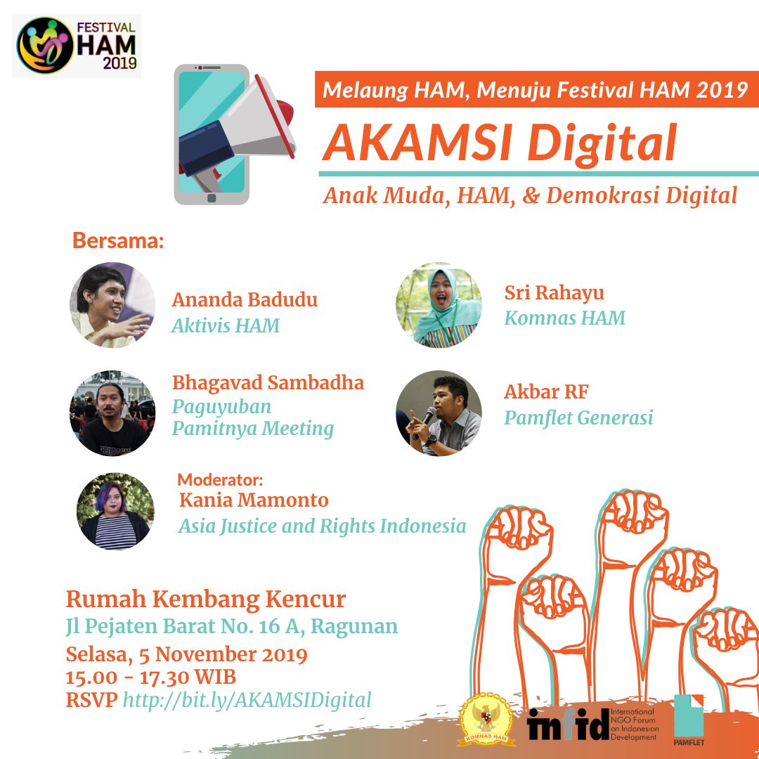 fullmoonfolks's tweet photo. Aktivis HAM, Komnas HAM, Pamflet, Asian Justice and Rights

Bhagavad Sambadha: (((paguyuban pamitnya meeting))) https://t.co/IkeP3uSKZZ