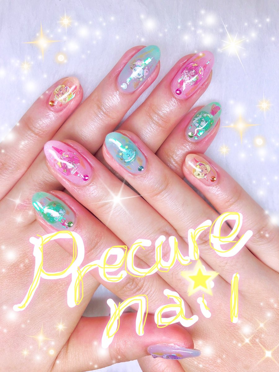 渡邉まいり New Nails Precure プリキュアネイル スタートゥインクルプリキュア T Co 57soavavm3 Twitter