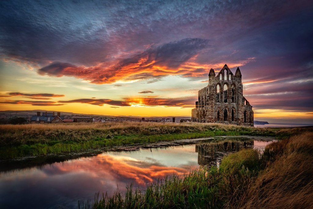 Whitby Abbey Sunset by Carl Milner Photography <a href="/carlmilner/">Carl Milner Design & Photography</a> ~ Weather Photography Favourites November 2018 - buff.ly/2YV0rPS #StormHour