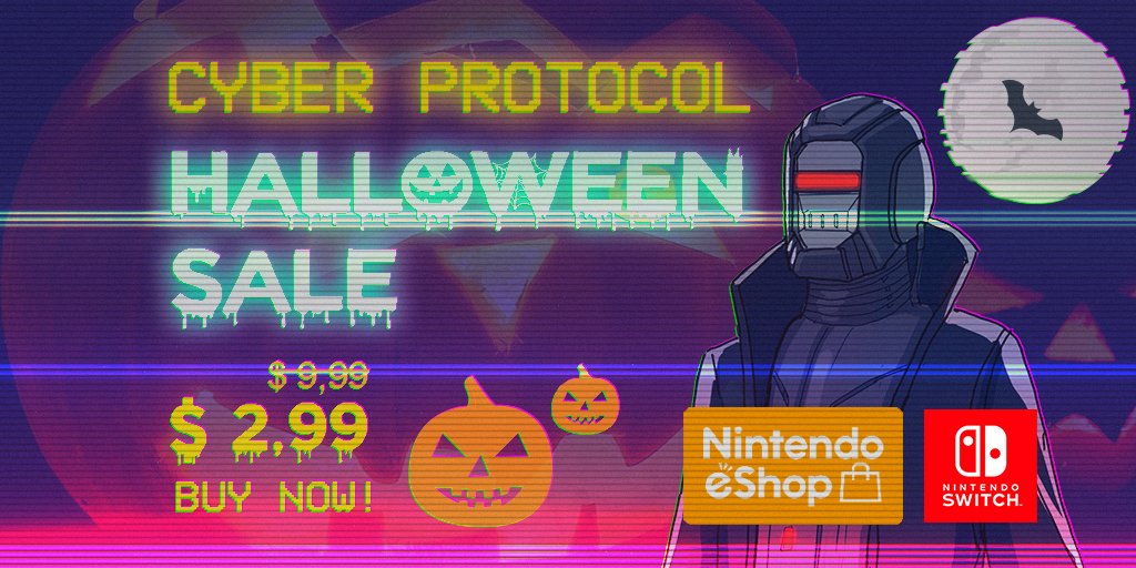 CyberProtocol77's tweet photo. Cyber Halloween - only NOW $2.99! #trickortreat
#retweet and win you can hack the promo codes hidden at #CP77code
Hack or Play: https://t.co/SvZ59pTSI8 https://t.co/ryy48OEbuq