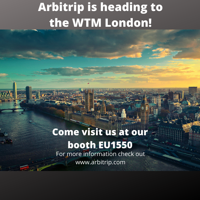 arbitrip's tweet image. We're very excited to take part of the WTM in London next week, November 4th-6th!

Come check us out to learn more about the #1 smart business travel site and how you can make the most out of your business trips.

#business #travel #businesstravel #AI #smart #london #wtmldn