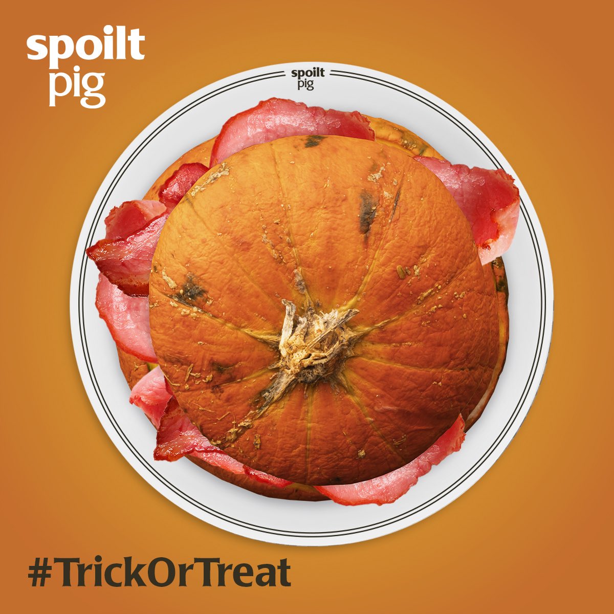 spoiltpig's tweet photo. Treat of course... one award winning spoiltpig bacon sarnie coming right up #spoiltpigbacon #bacon #awardwinning #halloween2019 #trickortreat https://t.co/Xn9Lvb71bo