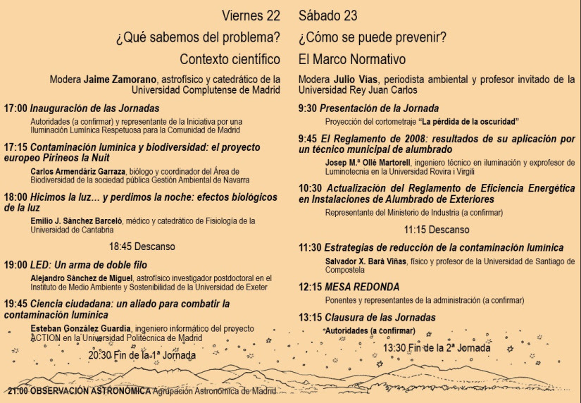 PatrimonioObser's tweet photo. IV JORNADAS SOBRE CONTAMINACIÓN LUMÍNICA EN EL PARQUE NACIONAL DE LA SIERRA DE GUADARRAMA https://t.co/HvoaexNDGM