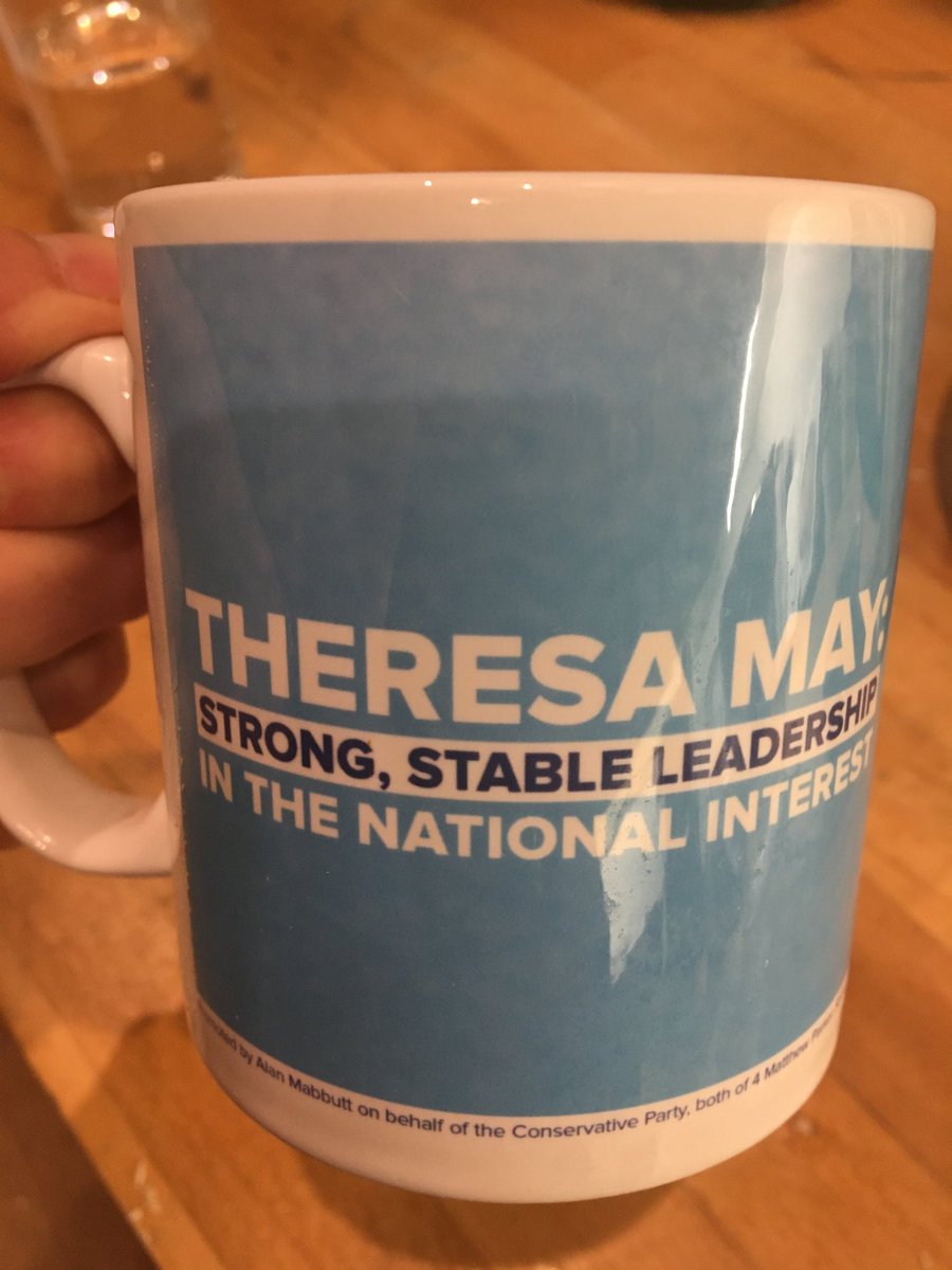 W_WraggNotAnMP's tweet photo. Starting the morning well.

A luke warm milk in the old campaign crockery as we begin to plan for #GE19

#memories #strongandstable #stabledoorleftopenandshebolted https://t.co/5XukdqNDCp