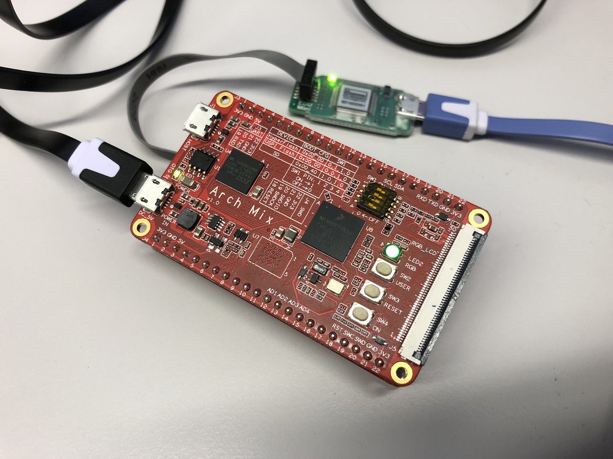 McuOnEclipse's tweet photo. That #openmv adapter board for the @seeedstudio #nxp https://t.co/5qJUVT3m8w board makes debugging with @SEGGERMicro J-Link EDU possible at @HSLU_IET 😊 https://t.co/yT0qrxuib0