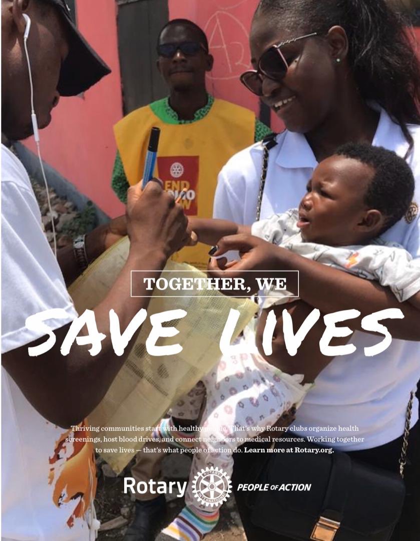 Saving lives is one of the priorities of Rotary. As members of Rotaract, we are equally committed to this good cause. 

With a unified effort, we can all Save lives.

#TogetherWeSaveLives
#RotaryPeopleOfAction
#AccraEast