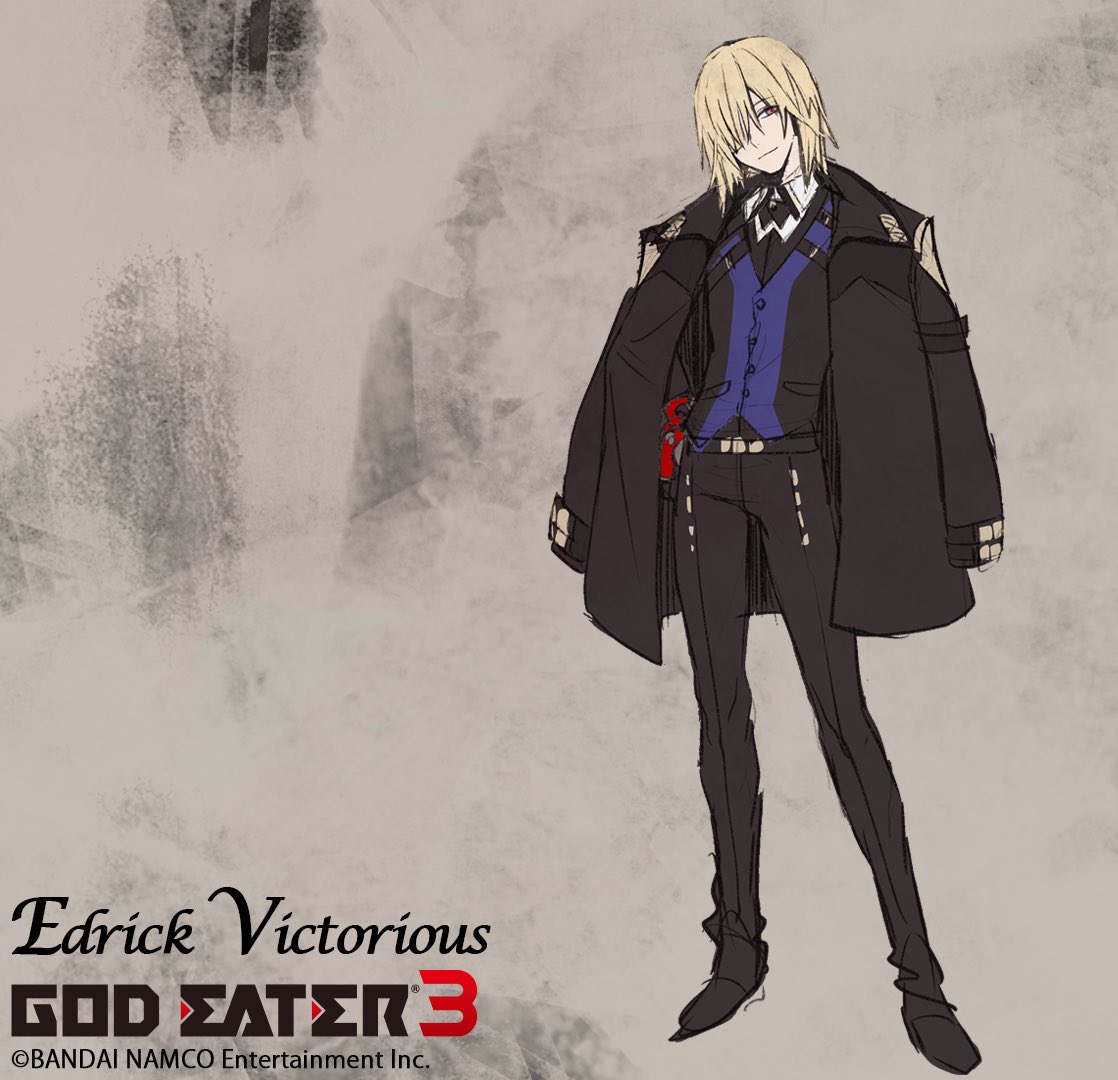 ゴッドイーター シリーズ公式アカウント God Eater 3 エドリック ヴィクトリアス設定画を初公開 追加エピソードクレア編 過去との邂逅 Gefcキャラクターノベル第3章クレア編 穢れなき選択 に登場するクレアの兄を小林くるみが上げてくれました