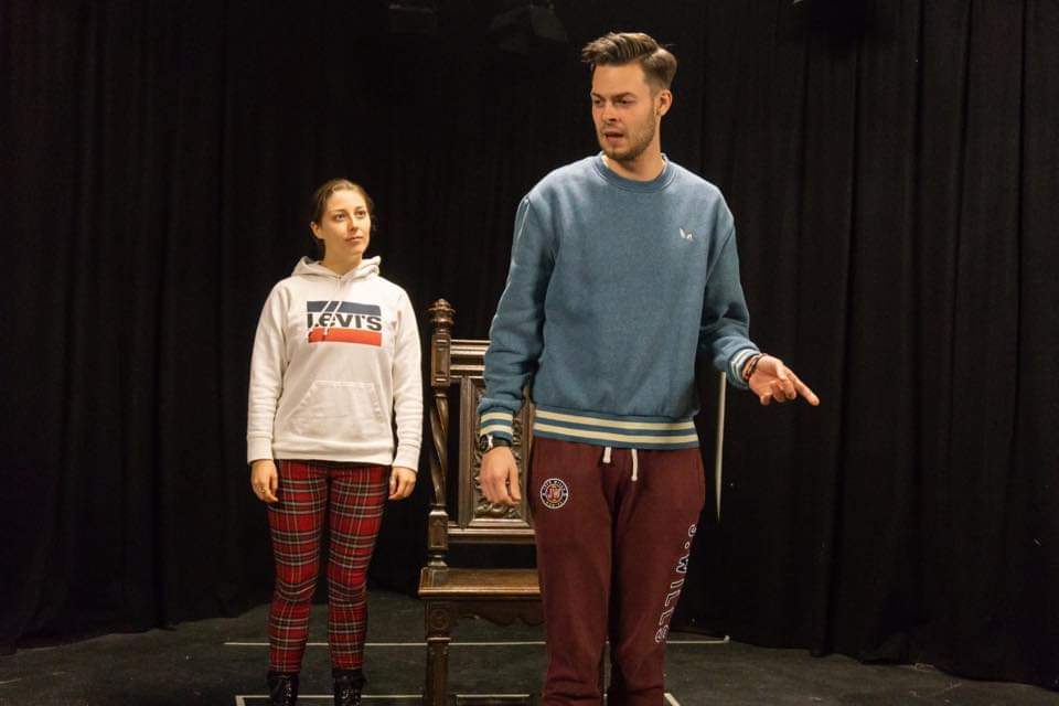 derbyshakes's tweet photo. Richard II in rehearsal, it’s taking the shape of a fantastic production! A narcissistic ruler? A gripping political thriller for our time? Get your tickets! Please retweet ⚔️👑🎭#Shakespeare 

https://t.co/eymAbpDU5f https://t.co/8kFSiQOjiU