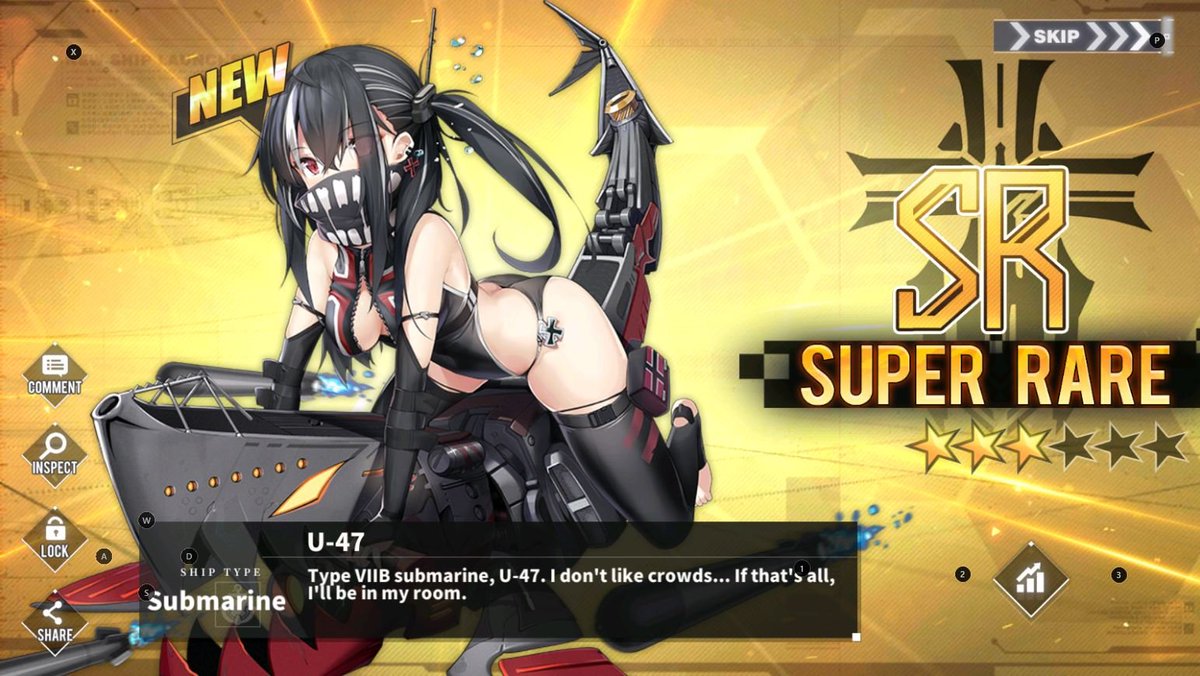BobbenStuff's tweet photo. yeees, been waiting for the U-47 one of the good characters imo :3 + one of the few non loli subs https://t.co/1ILFkMb6ZI