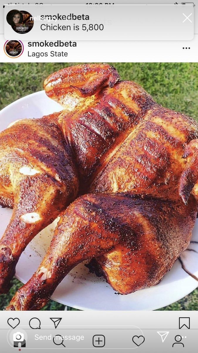 uforoe's tweet image. Instagram vendors can kill 😆
My cousin saw beautiful smoked chicken online and went to order. 

Ladies and gentlemen, what she ordered versus what she received 😂😂
