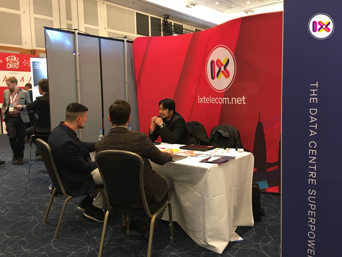 ixtelecom's tweet photo. Day 2 at #CapacityEurope was spectacular! The IX experts covered good ground exploring opportunities and forging stronger partnerships. Don't miss your chance to tap into our vast resources!
.
IX- Your Preferred Global Services Provider
.
#CapacityEurope #ixperts #booth76 https://t.co/anERyAWvnu