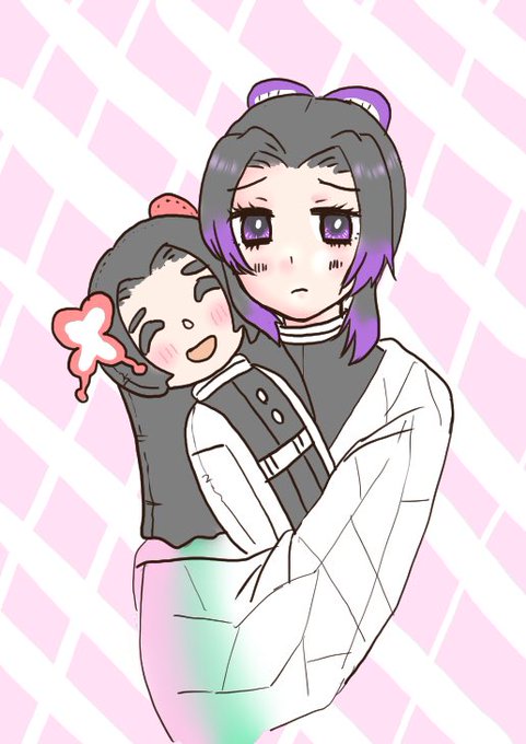 わんおさんがTwitterに投稿した胡蝶しのぶ(鬼滅の刃)のイラスト。