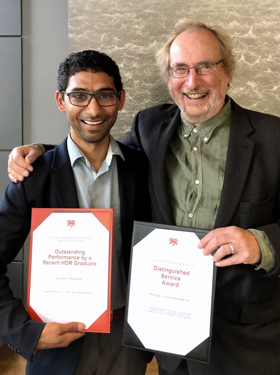 vishnu_prahalad's tweet photo. Great honour and pleasure to win a @UTAS_ award for my #PhD on #SaltmarshMatters completed last year alongside with my dear supervisor and colleague Jamie who got an award for his distinguished service. #utas_gss #phdlife https://t.co/BxRyumwcOm