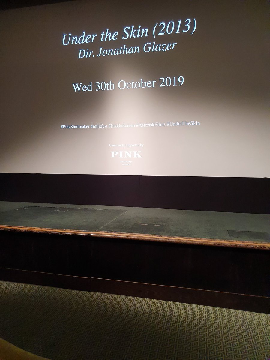 Ms_DanielaKoppe's tweet photo. What a great part 2 from #InkOnScreen ! #undertheskin as an adaptation of Michel Faber's novel is some different from book. J. Glazer tell the story in strong,empathic and overwhelming pictures.
Many thanks to @asteriskfilm and @TobiasMenzies for this impressive movie experience. https://t.co/bhvDB8HtXt