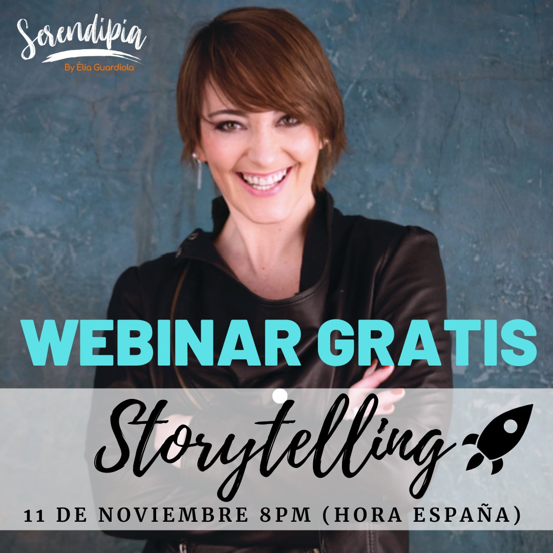 EliaGuardiola's tweet photo. El 11 de noviembre daré WEBINAR GRATIS. Me encantará verte allí.😊
STORYTELLING: Comunicar a través de las historias para vender más y fidelizar mejor.😉
Al final del webinar habrá regalitos.🚀
👉🏻SUSCRÍBETE AQUÍ: https://t.co/lo5MjSJheq
#Storytelling #Comuncacion #copywriting https://t.co/KtuedhVxUx