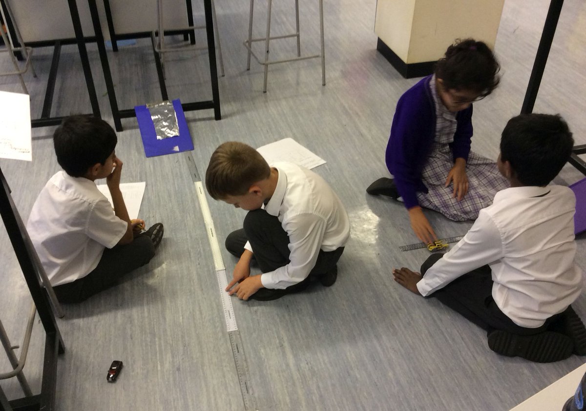 BansteadPrep's tweet photo. #Year3 carried out a practical investigation into how friction changes depending on the surface, by measuring how far a car travelled. Their conclusion was that a surface that is bumpier means the car travels a shorter distance. #ThrowbackThursday #STEM #BPS_STEM https://t.co/NP5B933x3m