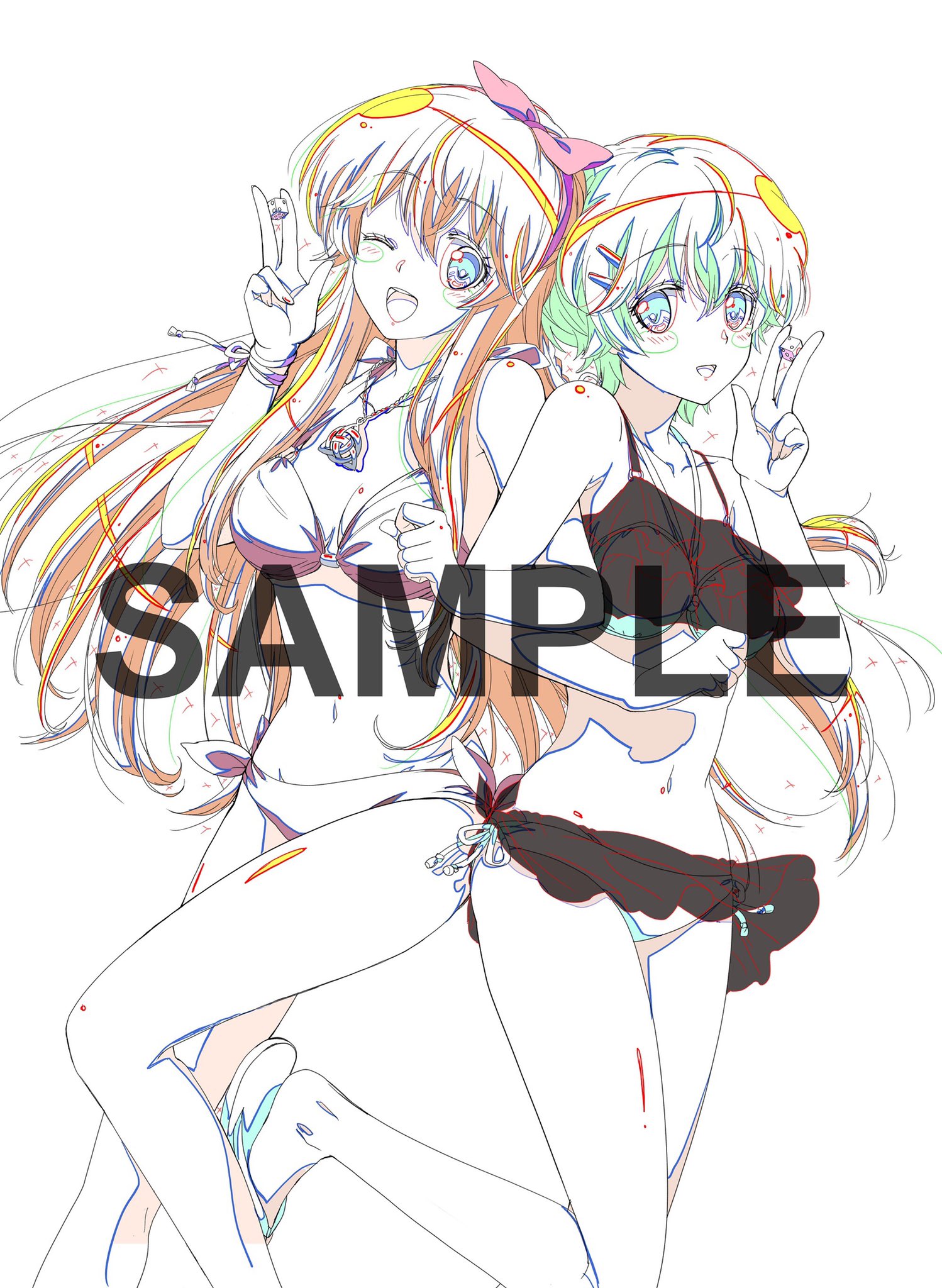 アニメ 放課後さいころ倶楽部 公式 さいころくらぶ Blu Ray 情報 最速報 放課後さいころ倶楽部 Blu Rayとらのあな全巻購入特典を解禁 描き下ろしb2タペストリーの線画を公開です 水着姿の美姫 エミーリア 続報をお