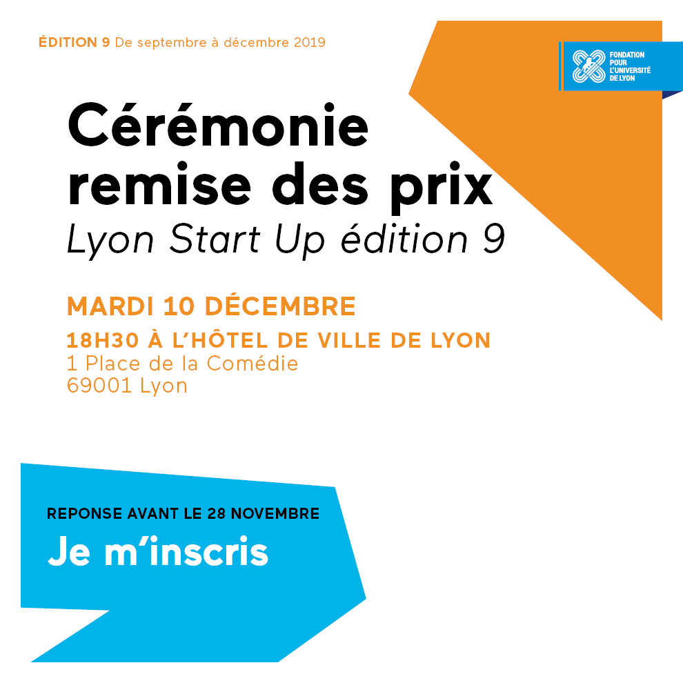 lyon_startup's tweet photo. [#LSU9 - SAVE THE DATE] 

📅 À vos agendas ! La Cérémonie de remise des prix de l'édition 9 de @lyon_startup aura lieu : 

📍 le 10 décembre 
📍 à l'Hôtel de Ville de Lyon 
📍 à 18h30 

🖋 Inscriptions : https://t.co/7BmgKdM1eG https://t.co/lJ3GENKM5Z