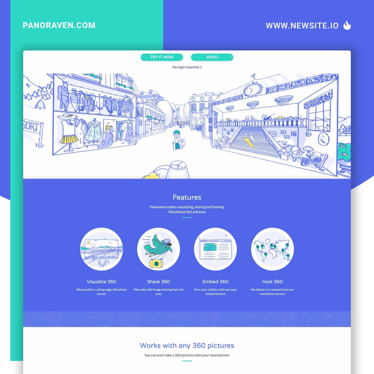 Newsiteio's tweet photo. Need help with 360 degree images? @panoraven helps you. 

🎊 🎉 Congrats to @panoraven for the #nomination.
Check out the design at @Newsiteio 
https://t.co/gH9BjxSHcF 

#webdesign #uxdesign #inspiration #newsiteio #360degree #images #hosting #creative #awards #daily https://t.co/JYzPoXSmnN