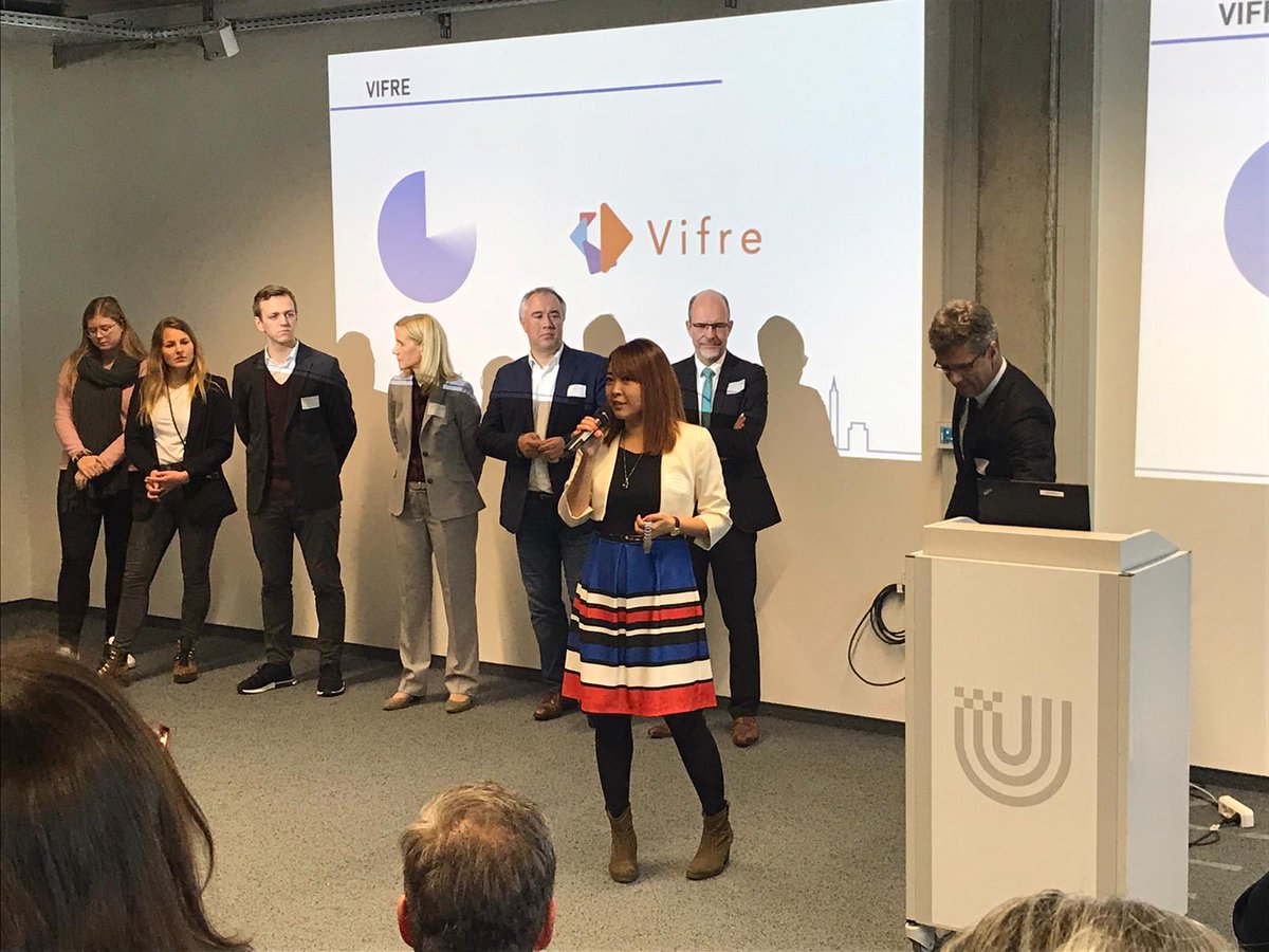 VIFRE_platform's tweet image. VIFRE Project is presented at Chefffrühstück2019 at the Technology Park Bremen! Thanks for your interest in our digital platform for entrepreneurs! #refugeeentrepreneurs #newcomersentrepreneurship #virtualincubator #transnationalentrepreneurs #ErasmusPlus