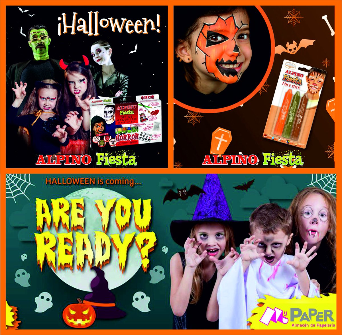 _My_Paper_'s tweet photo. Hoy se celebra Hallowen en muchos colegios y los peques van tan contentos y felices, les encanta disfrazarse y maquillarse en este terrorífico dia.
TRUCO O TRATO!! 
My Paper  anima a todos a divertirse y disfrutar cada dia.
¡¡Feliz Hallowen!!  🧟‍♀️🧟‍♂️🎃
#hallowen #trucootrato https://t.co/wJN6hvy2bp