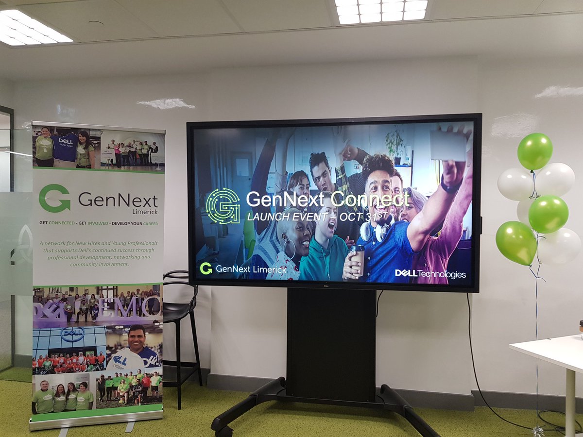 ainegould's tweet photo. So excited ahead of the launch of GenNext Connext on the Limerick Campus this morning. We're welcoming 28 graduates for a jam packed agenda of panel discussions, site tours and networking 🎉 @RobbieThack @MarieMatDell @Dave_Griffin @NicolaOBDell #lifeatdell https://t.co/hPJEUt5uUe