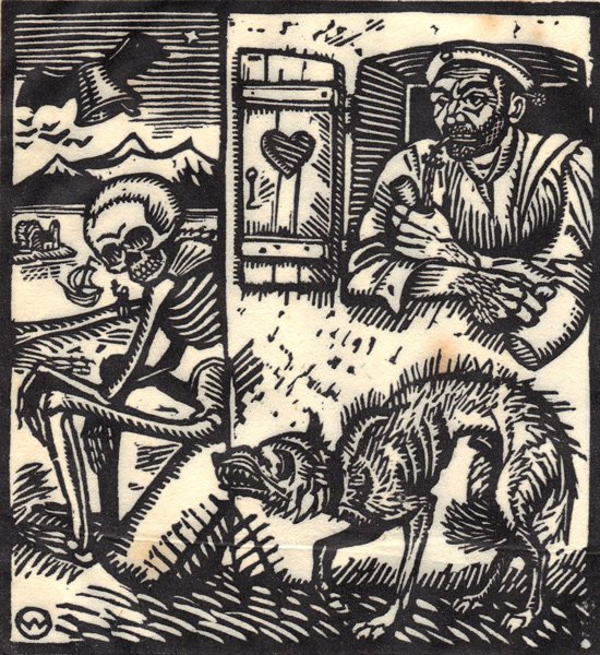 Otto Wirsching (1889-1919) "Vom Totentanz 1915" 