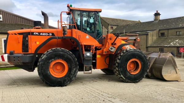 Doosan DL420-3 bit.ly/2NqXVvU Excellent condition, well maintained 2013 Doosan DL420-3 Wheel