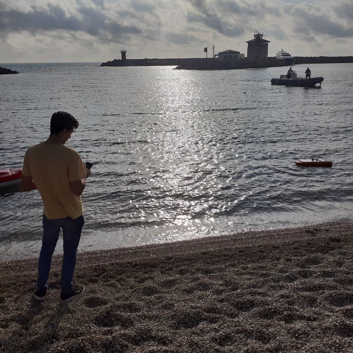 Great demonstration of the <a href="/intcatch/">intcatch</a> autonomous drone at the SEA #DRONE TECH SUMMIT. First deployment of the Marlin system in the sea!