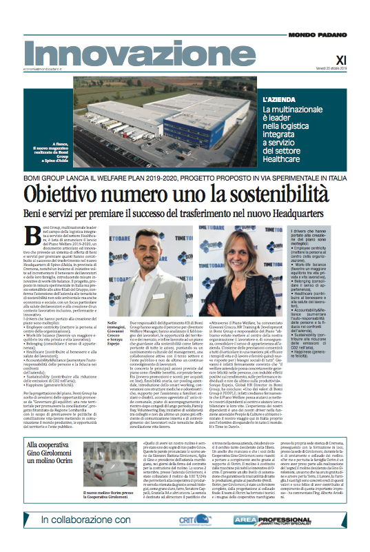 mondopadano's tweet photo. Obiettivo numero uno la #sostenibilità.
#bomigroup #impresa #lavoro @Confindustria #mondopadano
https://t.co/qoFl6E67hm https://t.co/Y4abqKo2tL