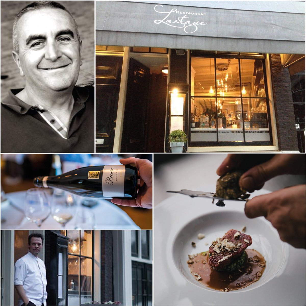 De klassiek Frans geschoolde chef met no-nonsense mentaliteit zwaait samen met Elise Moeskops de scepter in het intieme Lastage. Sinds jaar en dag houden ze van de wijnen van Barolo-meester Parusso. En die komt langs voor een 5-gangendiner. Met truffel! anfors-imperial.com/proef-anfors-i…