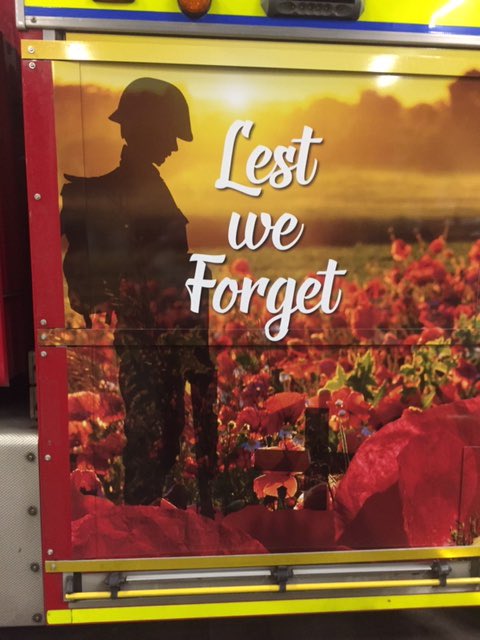 A fantastic job by our Fleet Manager Phill Cooper and his team. Lest we forget.