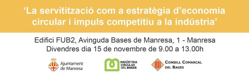 circularbages's tweet photo. Jornada Comarcal – La servitització com a estratègia d’economia circular i impuls competitiu a la indústria
https://t.co/UzmEcQklSa https://t.co/dCV4BH60ef
