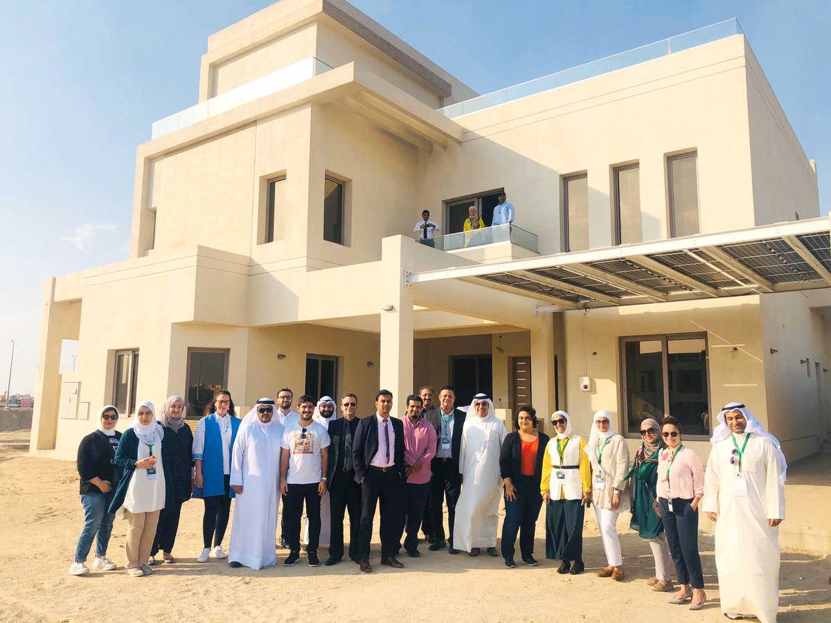 GORDMENA's tweet photo. During GSAS Design & Build #CGP workshop, a tour was conducted to a #sustainable villa built as a model for nationals' housing projects in #Kuwait.
#GSAS #GSASprojects
@NTEC_Kuwait https://t.co/v8FF8olZij