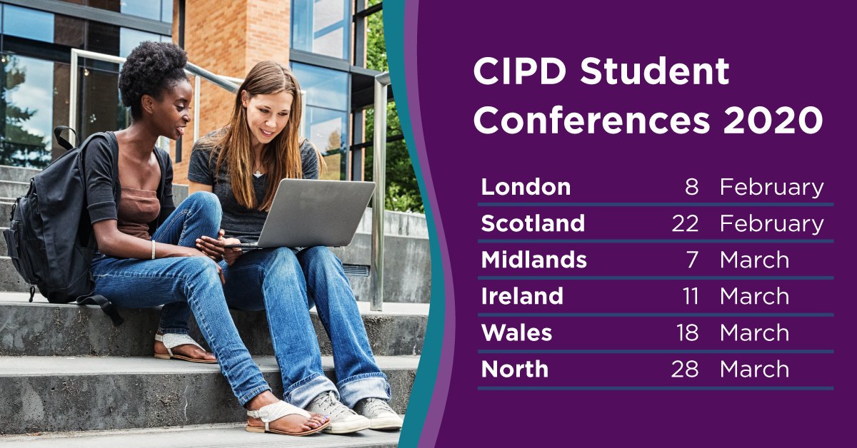 CIPD's tweet image. Look what&apos;s back... Our student conferences for yet another year! Register now to hear from industry leaders, learn about key HR topics and network with like-minded peers! ow.ly/1pcP50wWsSR #CIPDStudentConf #CIPDStudents