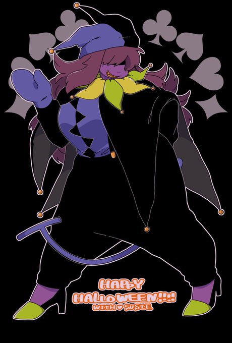 ジェビルちゃん×スージィちゃん!
とスージィちゃんとスージィちゃん!!

#DELTARUNE 
#HappyHalloweenWithSusie 