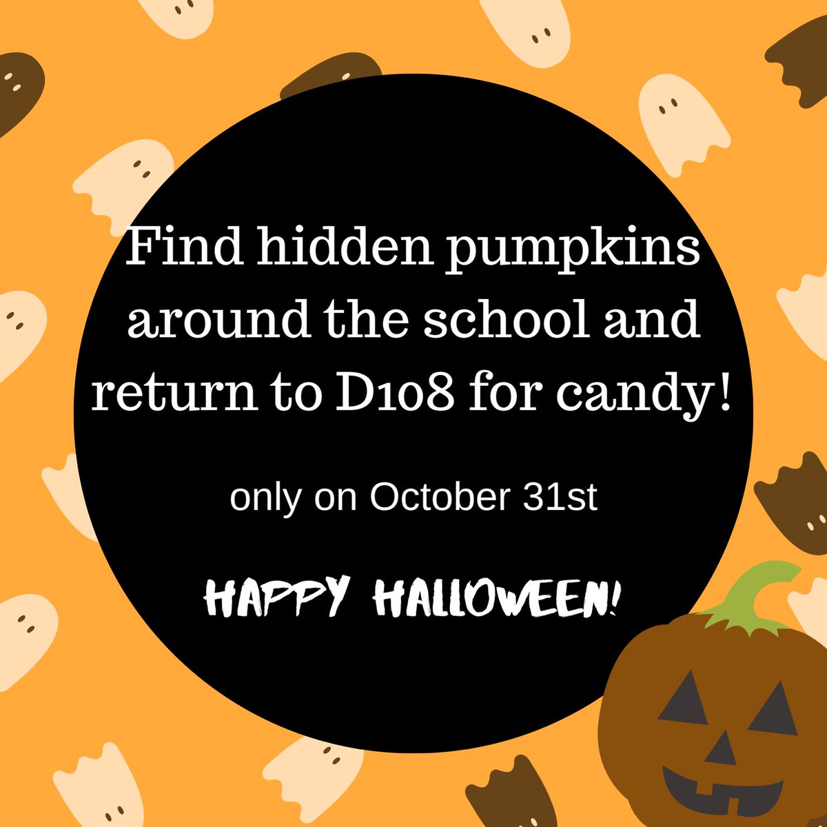 Find one of the 100 hidden pumpkins!