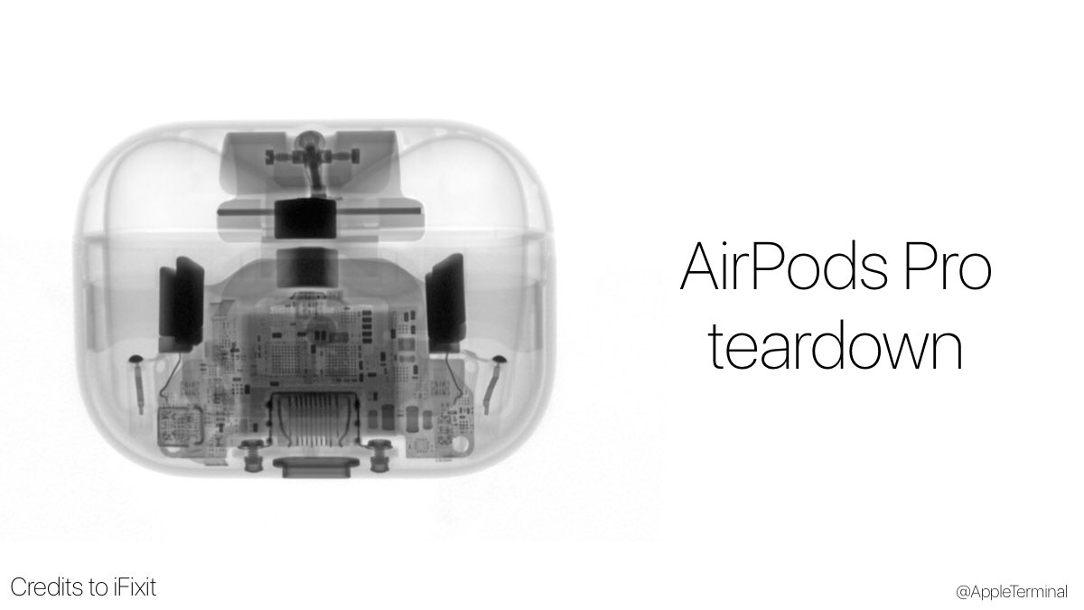 Apple Terminal on "AirPods Pro Teardown Thread: @iFixit has completed their teardown of the new AirPods Pro and have awarded it a 0 for repairability noting it's “non-modular, glued-together design...” #Apple #