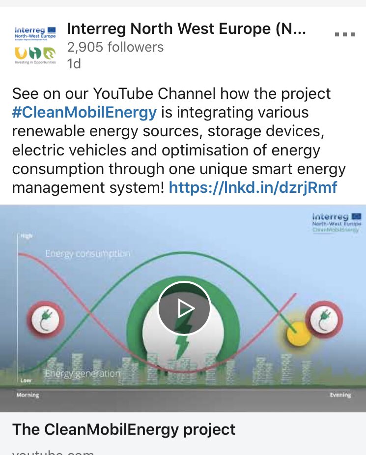 CME_Project's tweet photo. For more #CleanMobilEnergy news, check us out on LinkedIn! @INTERREG_NWE
https://t.co/hBLSFeoPFI https://t.co/MVNRBXzlDO