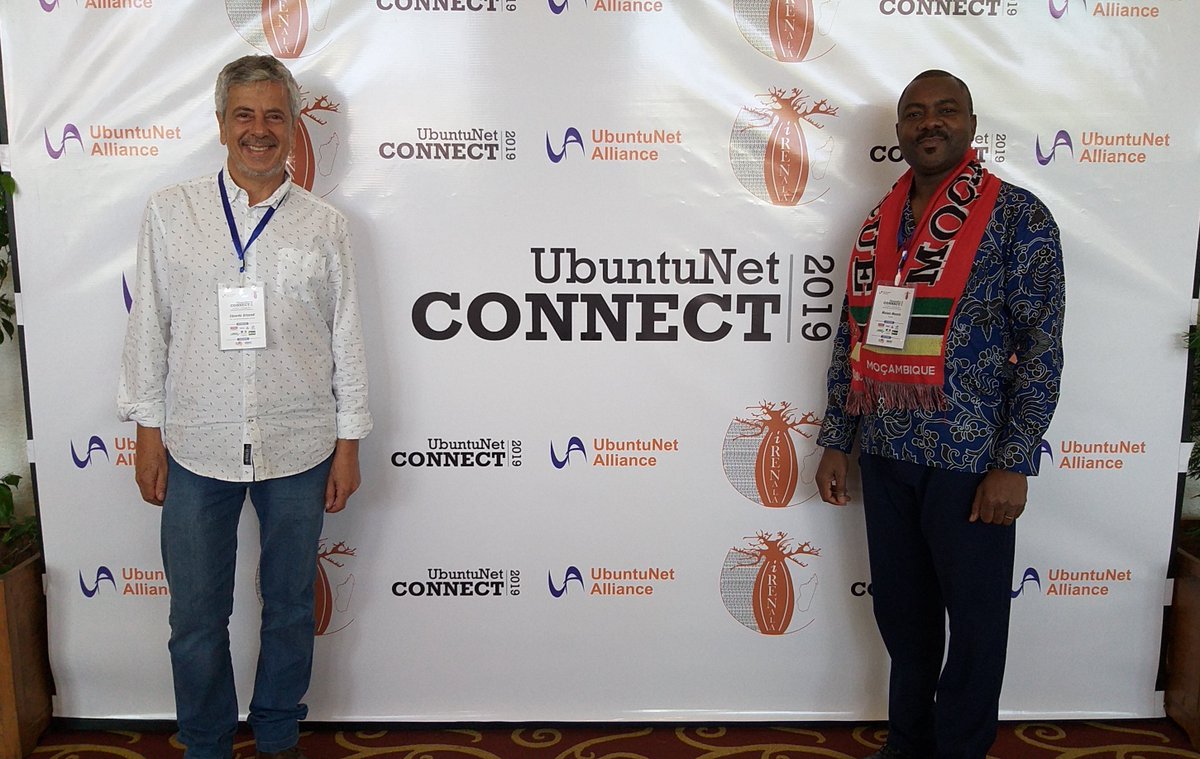 MoisesMucelo's tweet photo. Participação da MoRENet na Conferência UbuntuNet Connect 2019 – Antananarivo, Madagascar, 31.Out – 01.Nov.2019. Encontro com Eduardo Grizendi (RNP).
MoRENet e RNP são parceiros de longa data e cooperam em várias áreas sobre NRENs.
@MoRENet12, @Rede_RNP, #UbuntuNetConnect2019 https://t.co/zXIx37tXwp