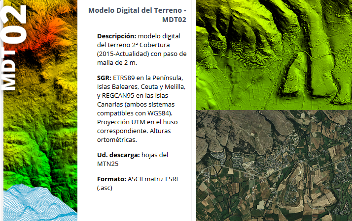 IGNSpain's tweet photo. 📣📥Ya tenéis disponible a descarga el MDT02: Modelo Digital del Terreno con paso de malla de 2m generado a partir de la 2ª cobertura del proyecto PNOA-LiDAR. 
Descarga 👉 https://t.co/fMUByCRkvJ
#MDT02 #Descarga https://t.co/iEBEL1Ba39