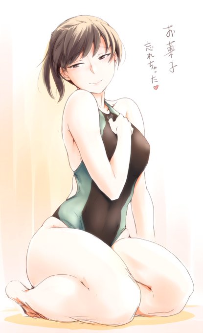 競泳水着の日らしいので、安易にハロウィン風味を添えて17歳の塚原先輩らくがき。明日は18歳の誕生日ですね! 