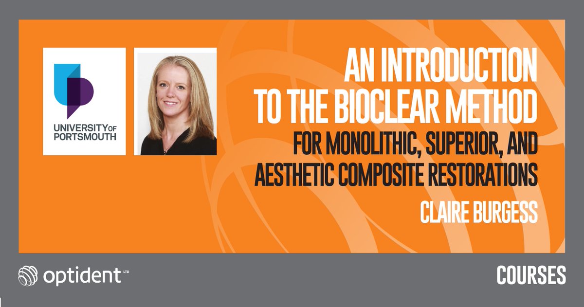 ❗The Bioclear Method comes to Portsmouth❗Delivered by Dr Claire Burgess and taking place on the 23rd October 2020, this course is ideal for dentists who wish to experience a unique approach to modern resin dentistry.  hubs.ly/H0lyTQJ0