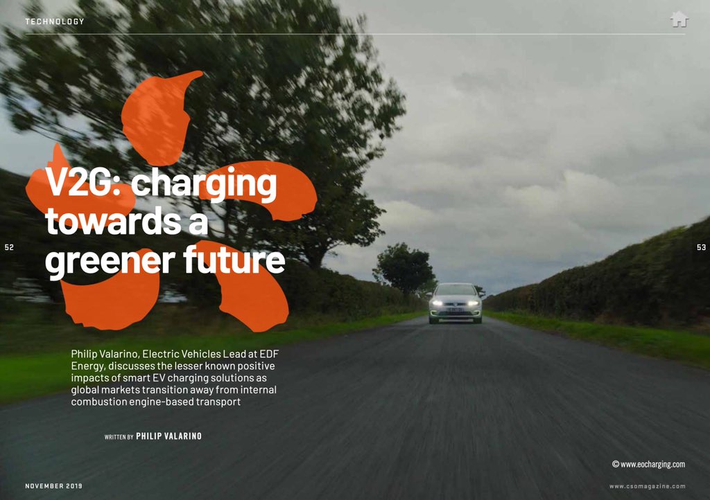 A short article of mine in the Nov issue of @CSO_Magazine. Skip to p.52 for a window into the benefits and opportunities of EV smart charging csomagazine.com/magazine/cso-m…   #GenerationElectric @edfenergy